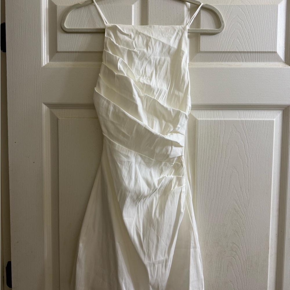 Zara White Midi Dress